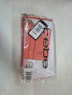 NWT BEBE Coral Pink Wallet Wristlet Sealed